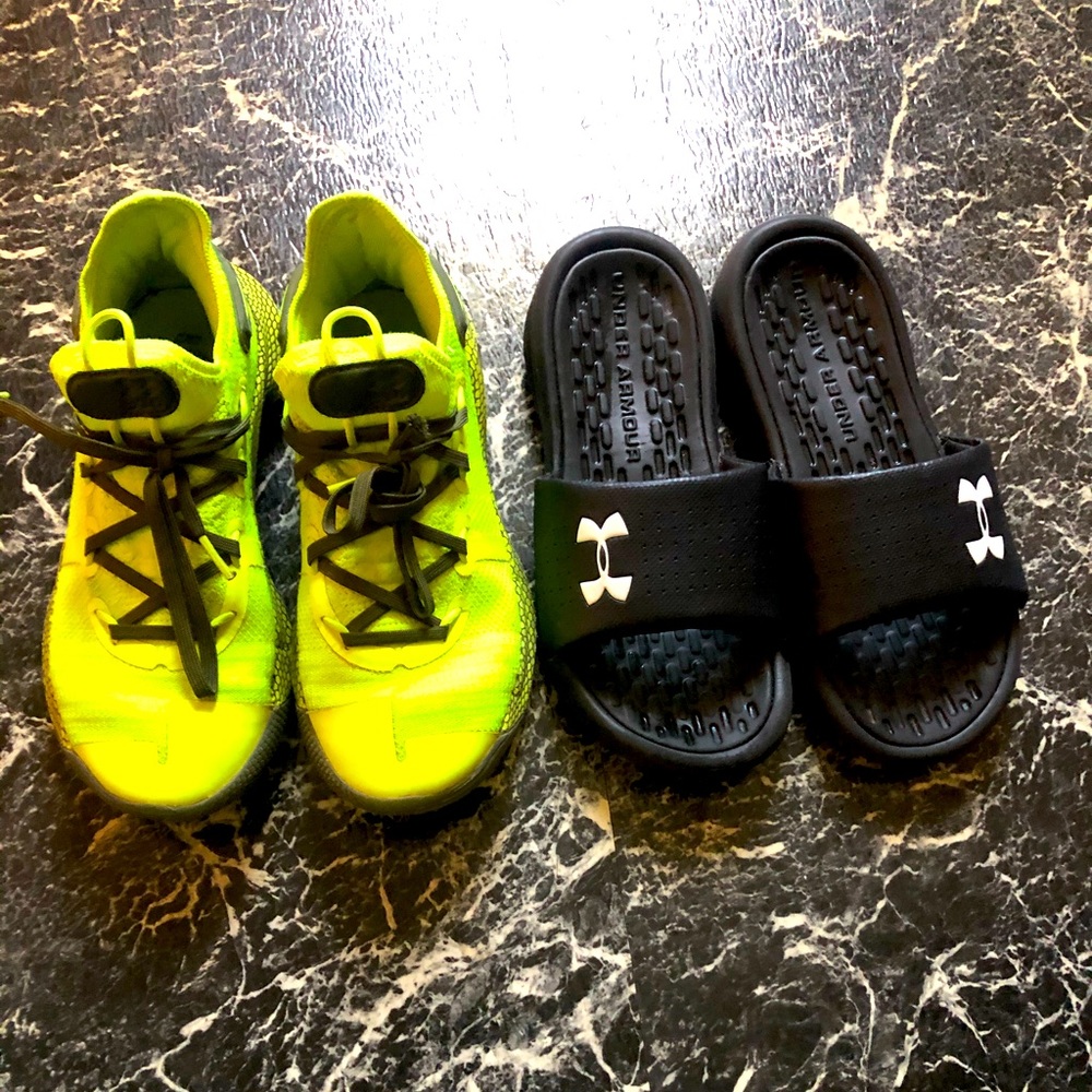 Under Armour Curry 6’s & Under Armour Slides 😍